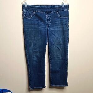 Chico's pull on capri Jeans Chico size 1 (US size 8) EUC